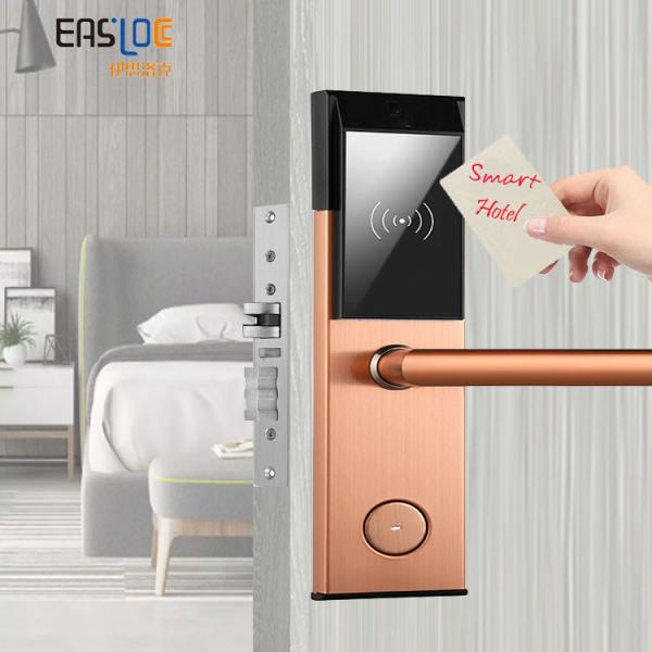 Batteries Operation Key Card Smart Door Locks Intelligent Keyless Lock for Hotel