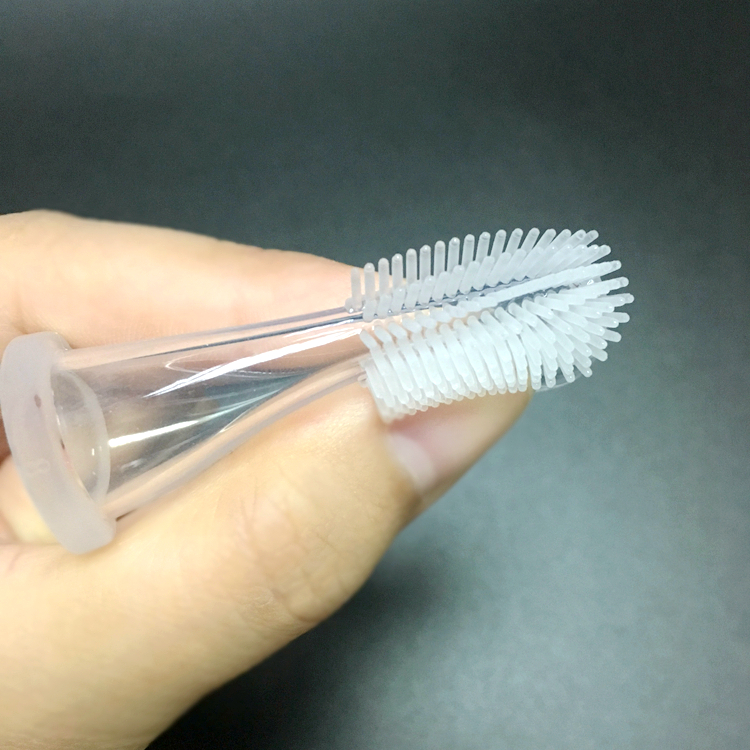 Cleaning Supplies Infant Toothbrush Dental Hygiene Food Grade Silicone Gum Massager Teether Brush for Babies Toddlers