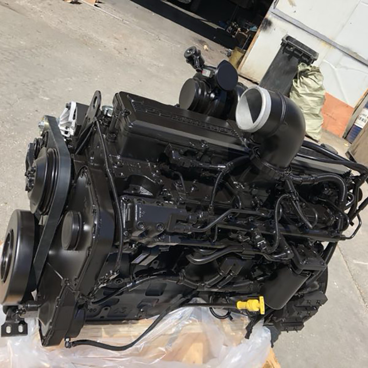 Marine Six Cylinder Diesel Engine Assembly Euro 4 QSL10 375HP