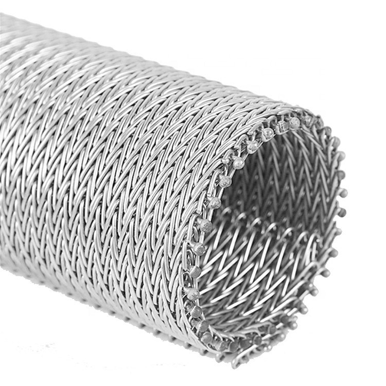 Stainless Steel Compound Weave Conveyor Belt for Muts Bolts Nail