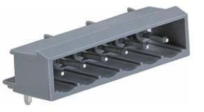 China Male connectors with right angle solder pins Pitch: 7.5mm/0. 295 in wholesale
