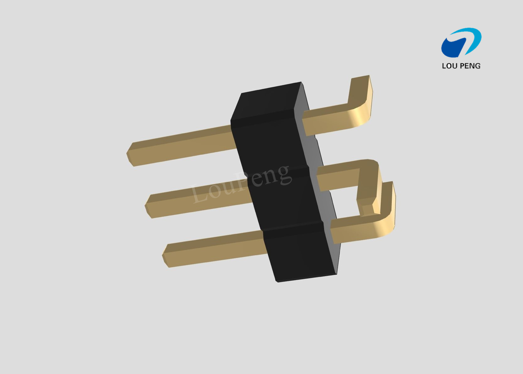 Pin Header 1x03pin 1.00mm pitch vertical SMD pin1Left