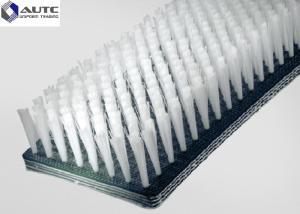 China Flexible Staple Set Conveyor Belt Strip Brush Nylon Flexible Industrial Rubber Belt Cleaning Brush/Polishing Brush Round wholesale