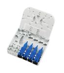 ABS Indoor 4Port Fiber Optic Termination Box Mini Optical Faceplate 4C Wall