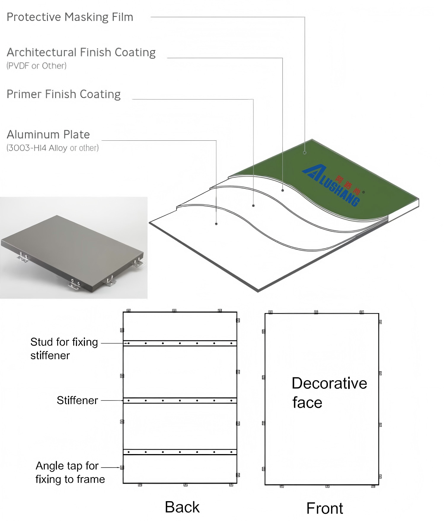 Aluminum Alloy Panel Coffee Color Anti-mulitple Errosion Unconventional Shapes Aluminium Facade Wall Fluorocarbon Coated Upgrade Exterior Wall