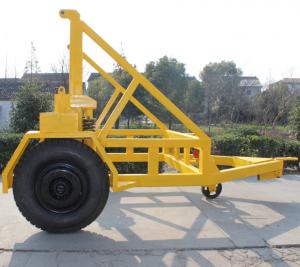 China Cable Drum Trailer Jack 5Ton With Hand Brake and Air Brake for Cable Transportation wholesale