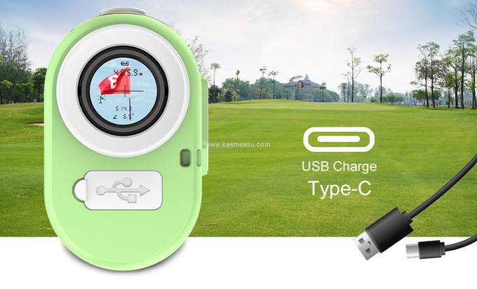 kaemeasu Mini Laser Rangefinder Rechargeable Golf Range Finder With Magnetic Adsorption MA600