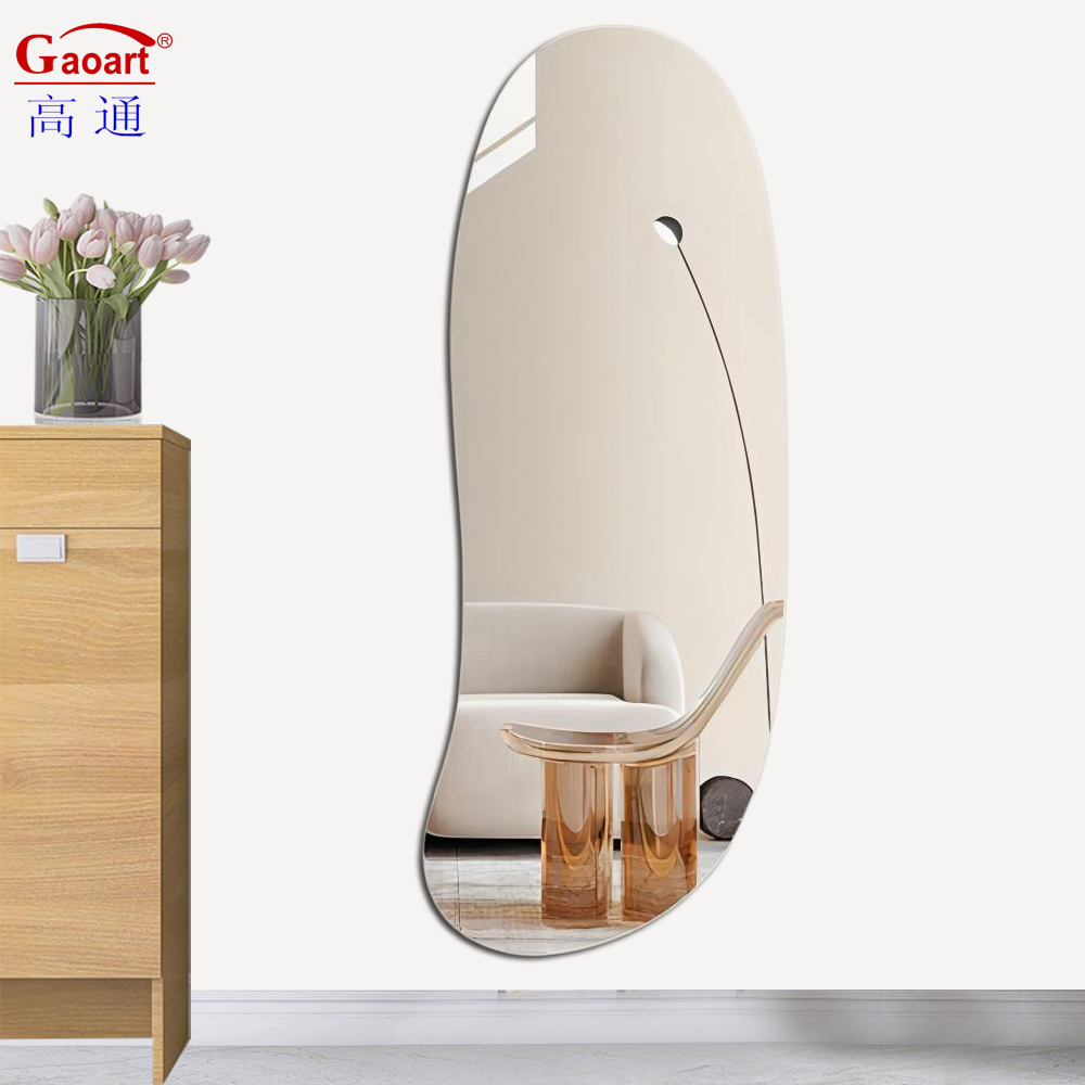 Full Length Silver Bathroom Furniture Metal Hotel Home Hallway Glass Beveled Decor Mirror