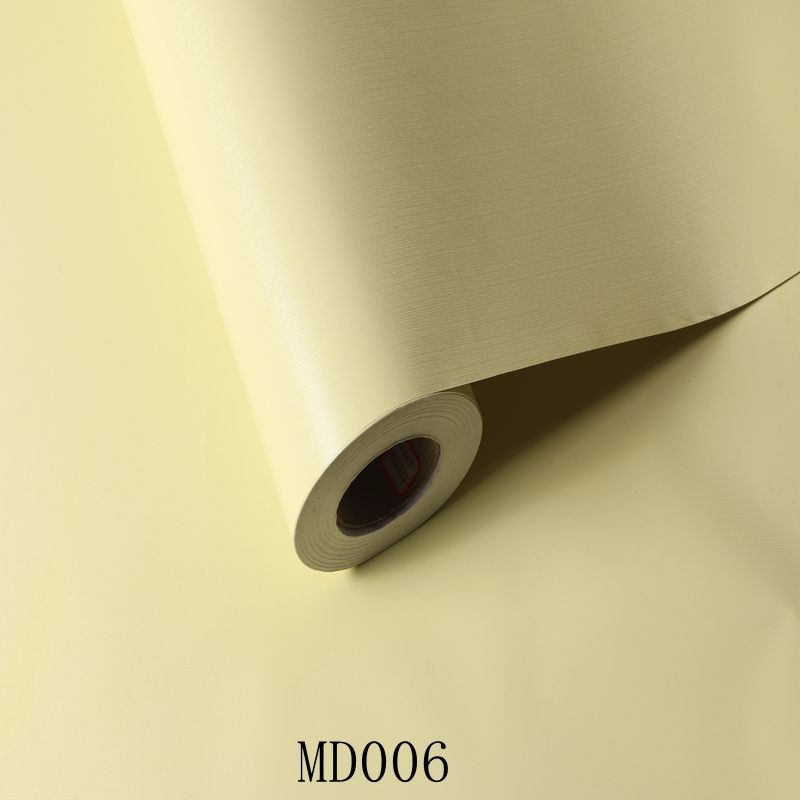 Vinyl Wallpapers 3D Texture Korean Design Mildew Proof Solid Color PVC Adhesive Wallpaper Wall Sticker Furniture Sticker