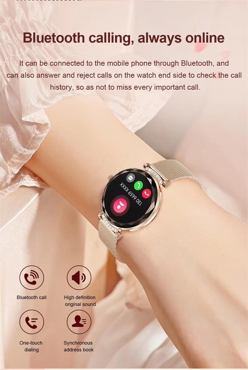 1.19inch NX7pro Smart Watch Bands Accessories For Women Waterproof Fashion Luxury Diamond