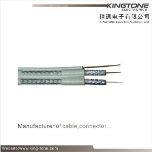 China 75 Ohms Dual CATV RG6 Coaxial Cable 60% AL Braiding for CCTV, CATV wholesale