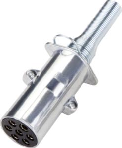 China Silver European Trailer Plug 7 Pin European Trailer Connector Plug wholesale