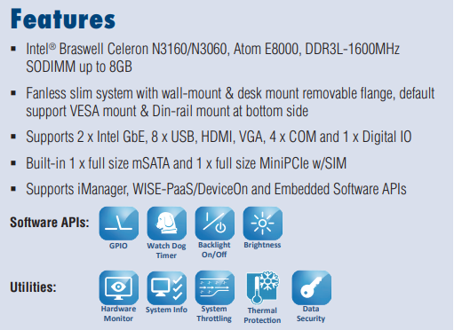 -Advantech- Embedded PCs EPC-S Series EPC-S101AQ-S0A1 ,price favorable Delivery fast