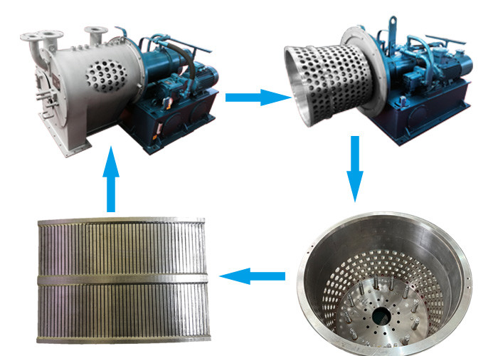 Automatic Discharge Continuous SS316L Salt Centrifuge Filtering Machines for Salt Factory