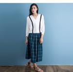 cotton blue & white gingham dress fashionable n casual