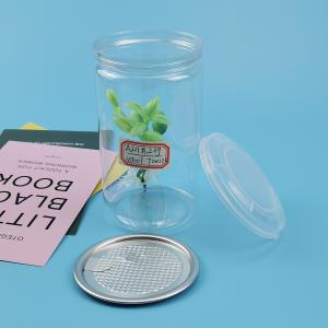 China 350ml Transparent 100MM EOE Cookies Plastic Food Cans wholesale