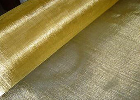 Twill Weave Eco Decorative Brass Mesh High Temperature Performance