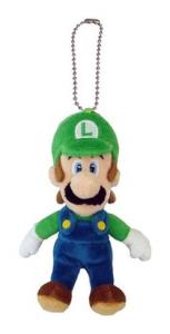 China Blue and Green Super Mario Plush Keychain Stuffed Animal Backpack Clip wholesale
