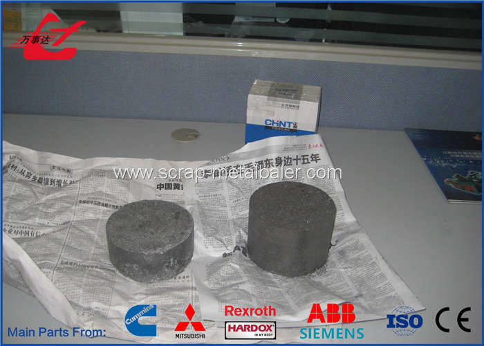630 Ton Aluminum Metal Chip Briquetter , Briquette Making Machine For Sawdust Metal