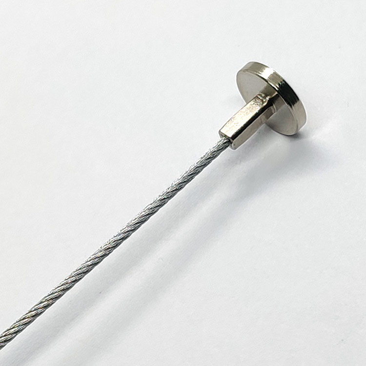 Stainless Steel Wire Rope Two Meters Suspension Wire Kits Ball Shape Linear Lighting