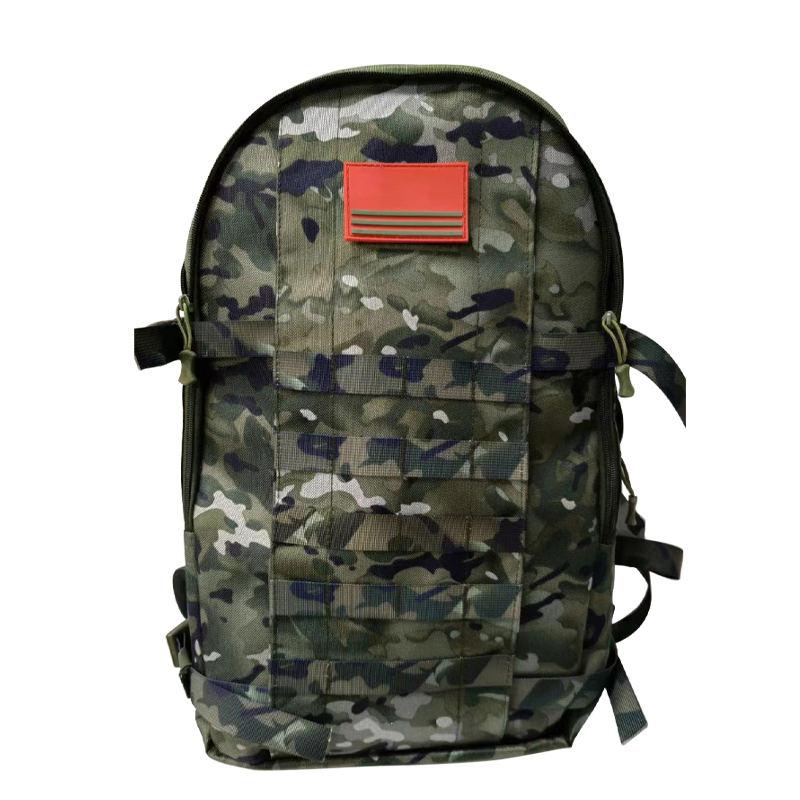 Large Capacity Green Outdoor Travel Backpack with Interior Zipper Pocket and Cotton Lining