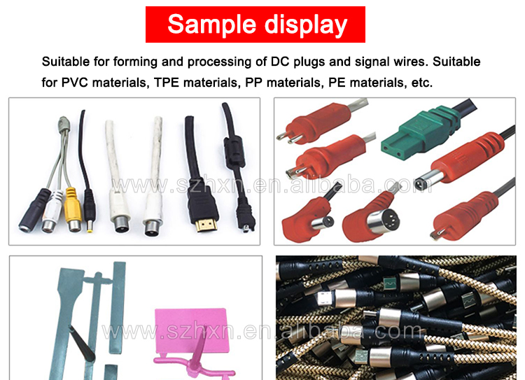 Hydraulic YH-200ST Desktop Headphone Plug Cable Puge Making Machine with 200mm Open Stroke
