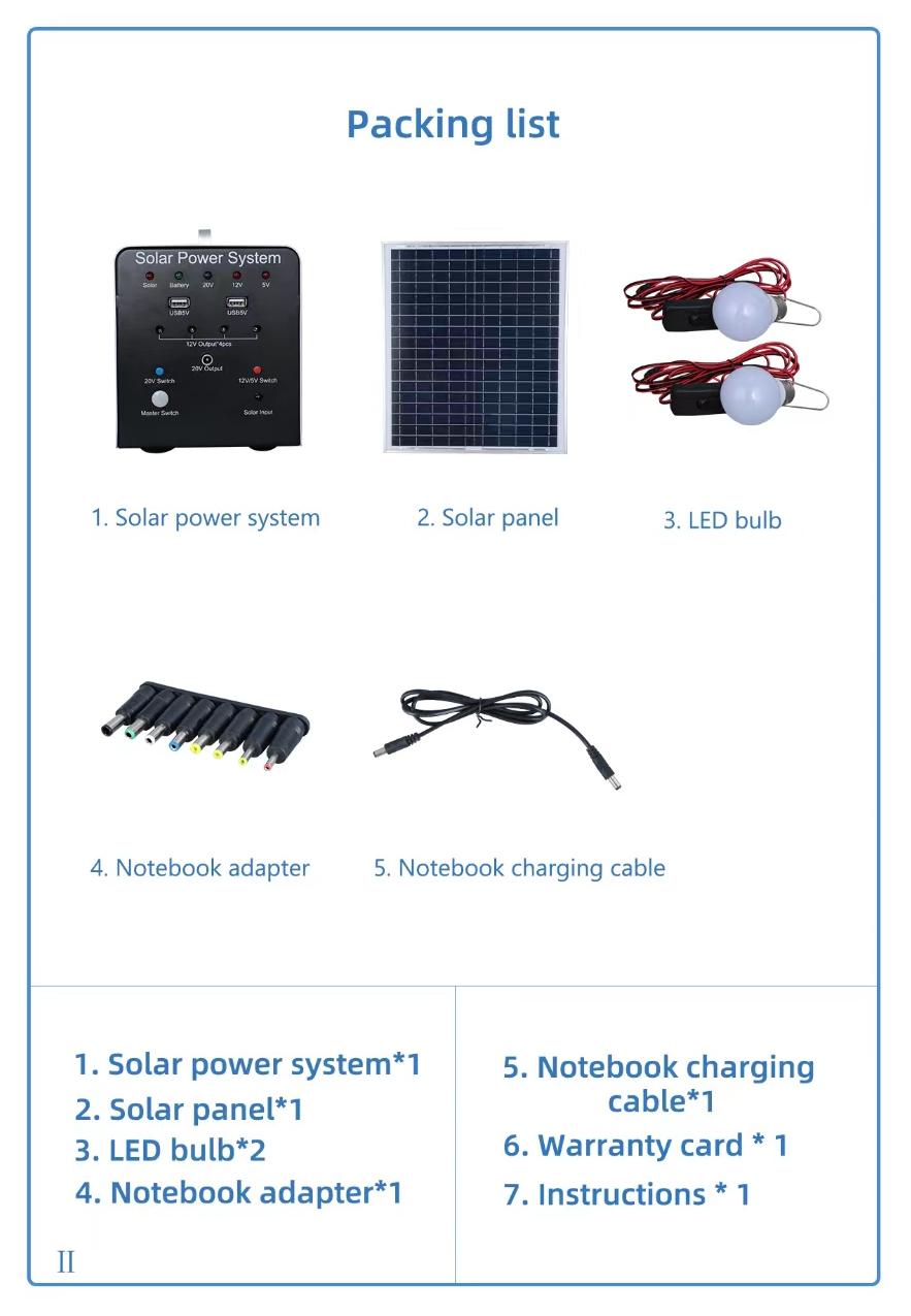 Wholesale Mini Portable Energy Storage Outdoor Camping Generator 120W Solar Power System