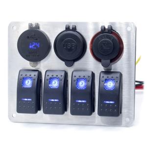 China 12V 24V Universal Rocker Switch Panel For Boat wholesale