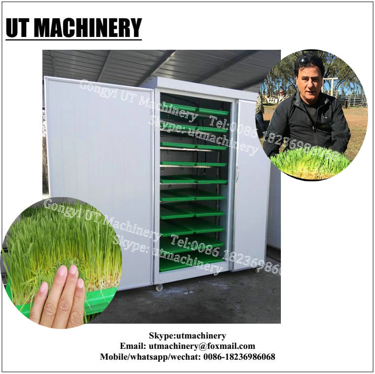 64pcx Sprout Box Hydroponic Fodder System Container for Farm Growing 500kg-1500kg