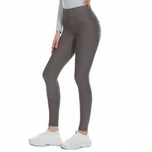 China Warm Equestrian Winter Horse Riding Pants Full Seat Silicone Anti Pilling wholesale