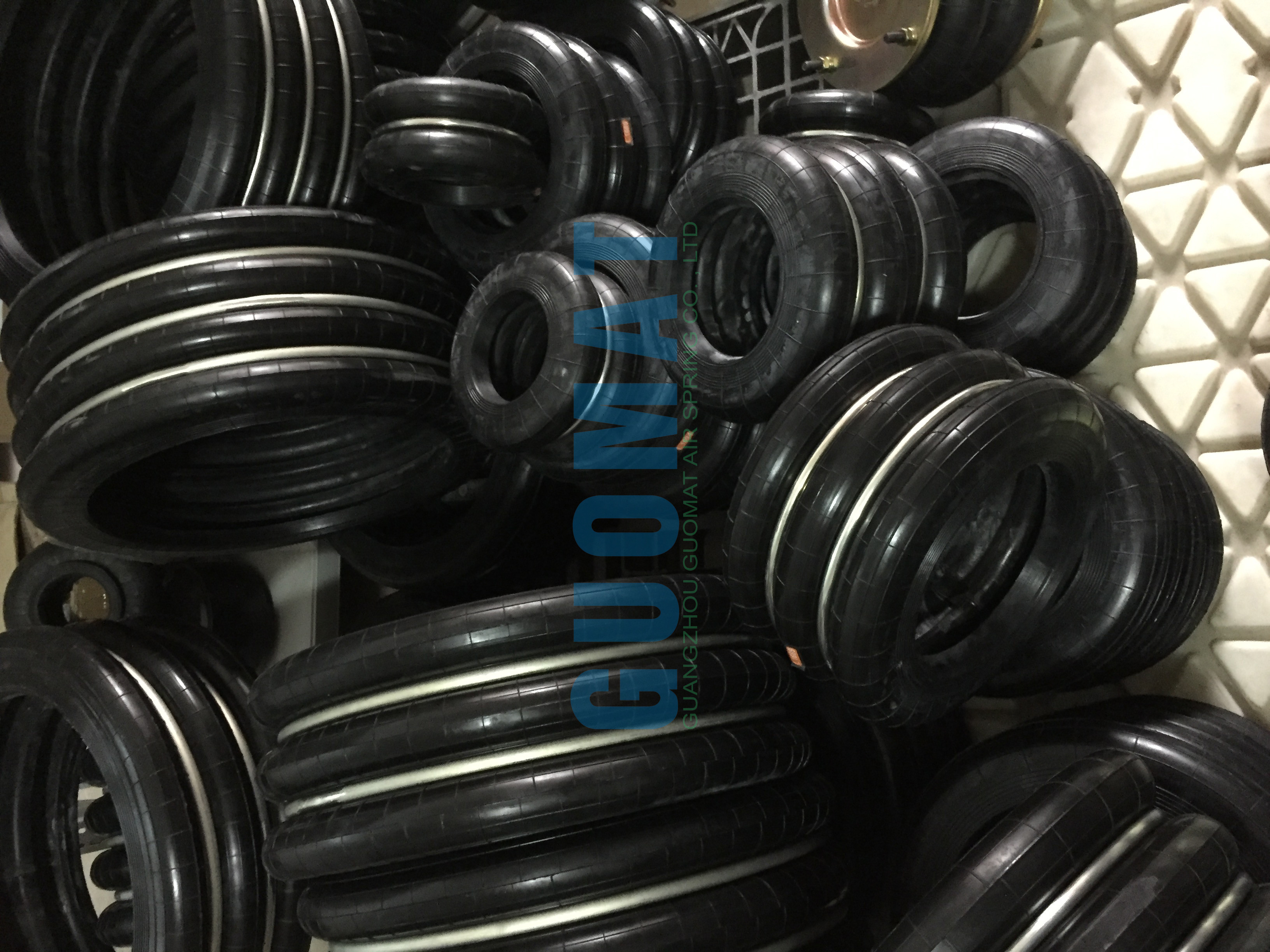 Triple Convoluted Punch Press Rubber Air Bag GUOMAT F-400-3 Cross YOKOHAMA S-400-3