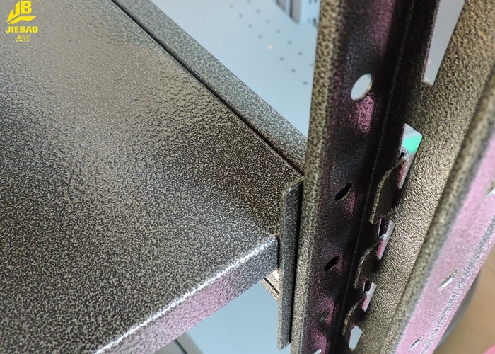 Iron Light Duty Shelving , Matt Silver Powder Coated Steel Storage Racks