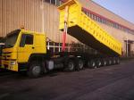 Yellow Tipper Semi Trailer 6 Axles Semi Tipper Truck 80Tons