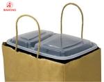 Durable 10×5×13'' Kraft Paper Bag With Handles