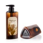 Triangle 500ML Shampoo Dispenser Bottles Custom Mold Healthy Material