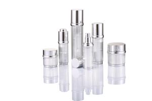 China 30ml 50ml 120ml Lotion Pump Bottle Modern Acrylic Skincare Packiaging Facial Cream Jar wholesale