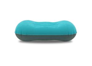 China Blue / Green Color Inflatable Travel Pillow Polyester / Cotton Material wholesale