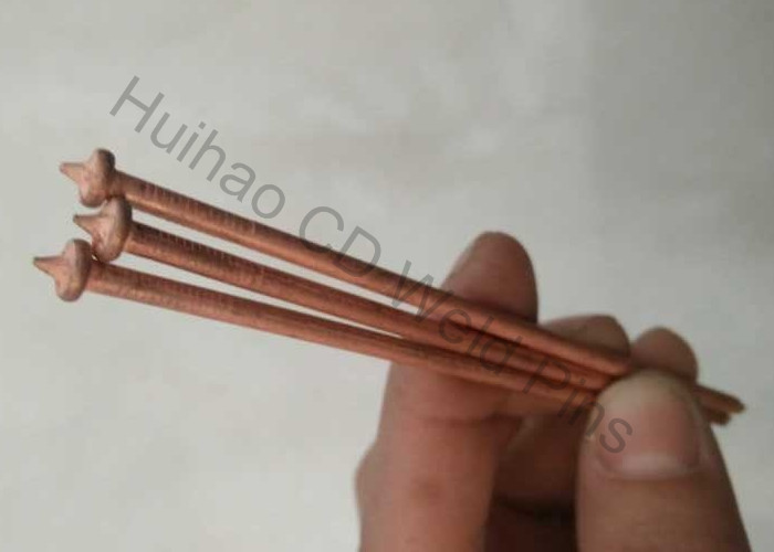 Insulation Fastener Capacitor Discharge CD Stud Welding Pins With Copper Plated