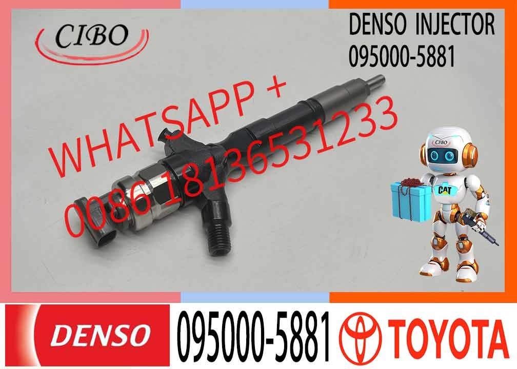 095000-5881 Diesel common fuel injector 095000-5881 price injector for OE 23670-39096 2KD-FTV Diesel Engine