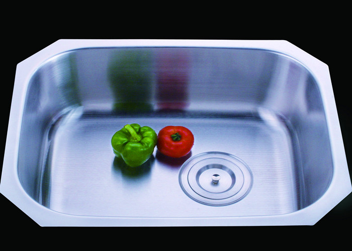 Rectangle Undermount Stainless Steel Kitchen Sink With Rouded Corner