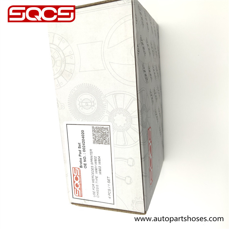 SQCS A0024204020 Brake Pads Discs 0024204020 Mercedes Sprinter Rear Brake Pads