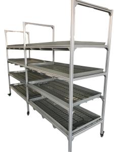 China Aluminum 4 Layers Hydroponic Indoor Vertical Farms For Greenhouse wholesale