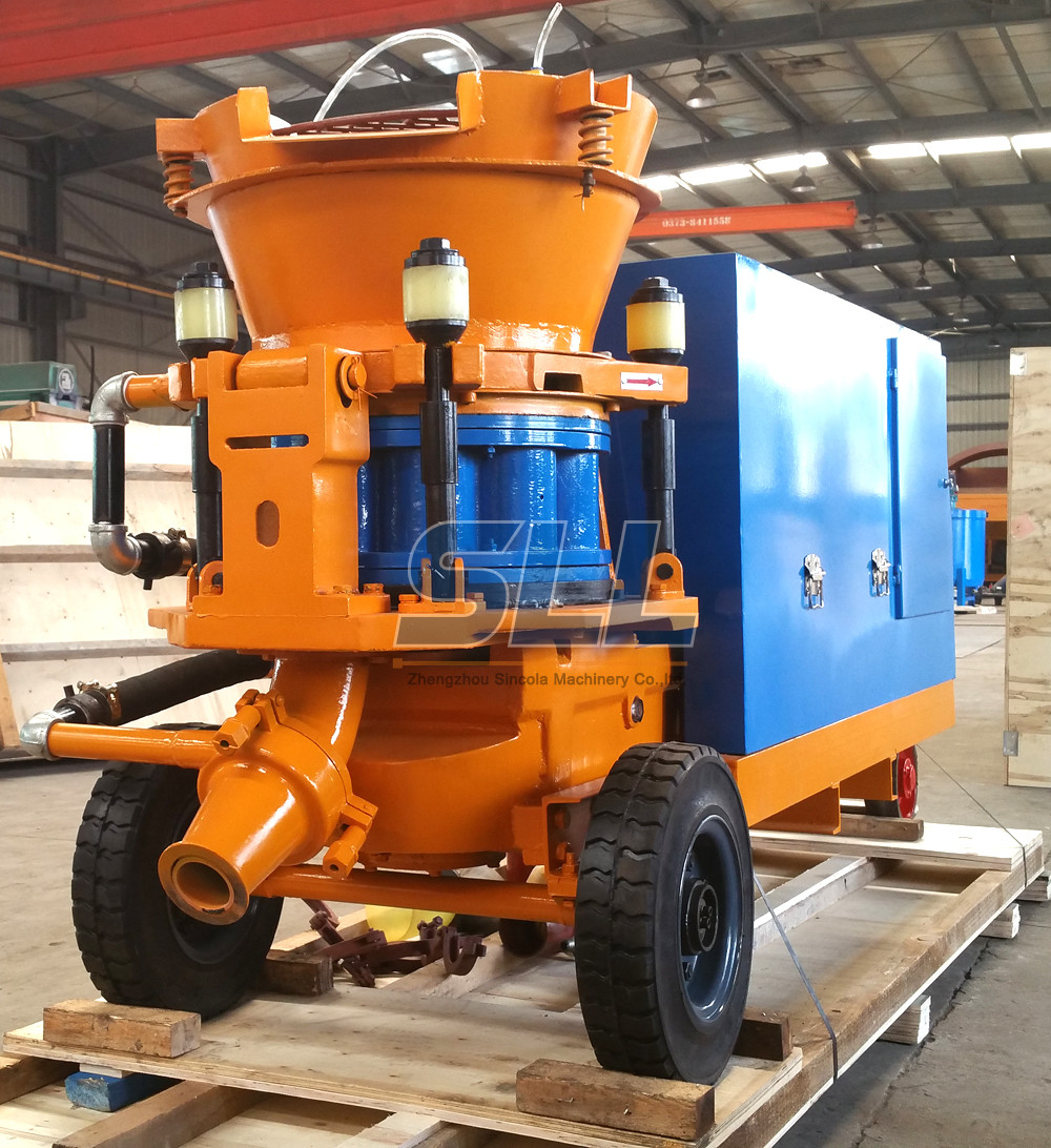 5 Cubic Meter Per Hour Concrete Spraying Machine , Tunnel Construction Mini Concrete Pump
