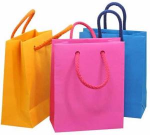 China Wholesale Recycle Glossy Laminated Paper Bags wholesale