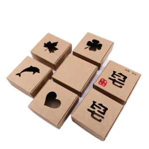 China Recycable Small Kraft Paper Box , Brown paper Box With Window OEM ODM wholesale