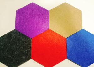 China 4x8 Sustainable 3d Felt Acoustic Wall Panels Hexagon shaped wholesale