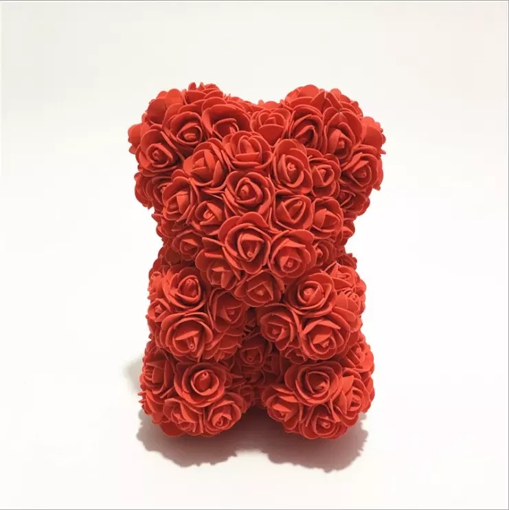 Teddy Bear with Heart Soap Roses Bear Roses Teddy Bear Christmas day gift