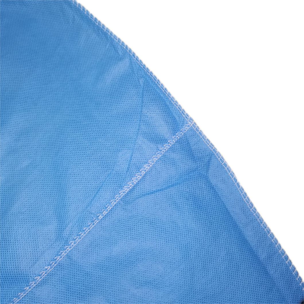 Factory SMS Fabric Disposable Visit Gown Waterproof Isolation Gown