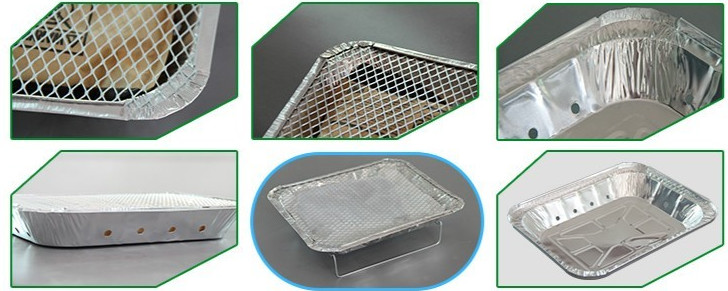Aluminum Charcoal Grill Camping Outdoor Instant Barbeque Disposable BBQ Grill