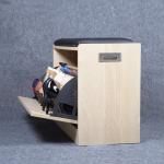 One Drawer Sponge Cushion 47CM Shoe Cabinet Stool With Lid